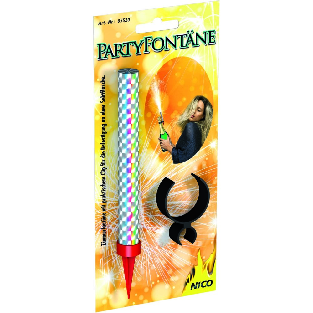 Partyfontäne mit Sektflaschenhalter
